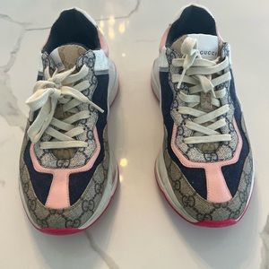 Gucci Women's Sneakers - Pink, Blue, Beige